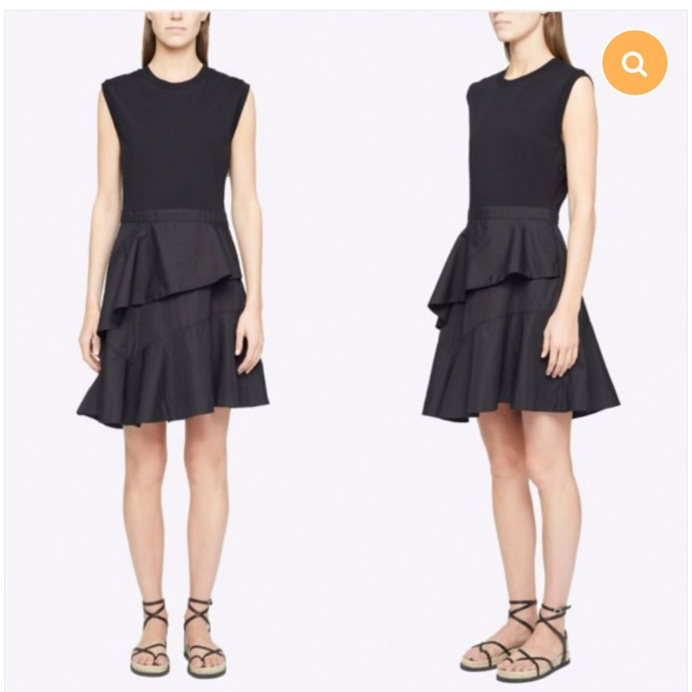3.1 Phillip Lim Sleeveless Tiered Ruffle Dress